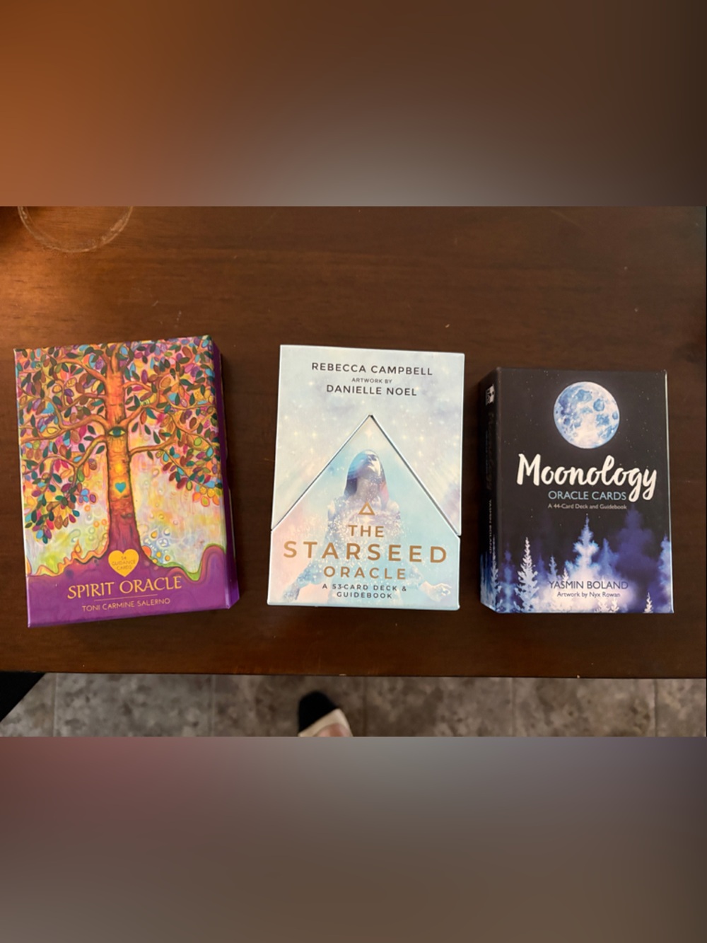 Set of 3 Oracle Card Decks – Spirit Oracle, Starseed Oracle, Moonology